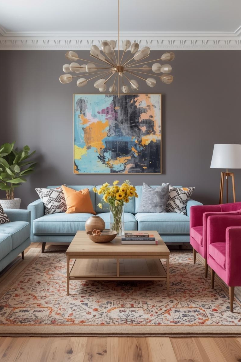40 Colorful Home Decor Ideas That Instantly Refresh Your Living Room