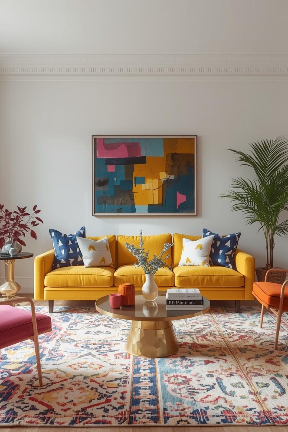 40 Colorful Home Decor Ideas That Instantly Refresh Your Living Room