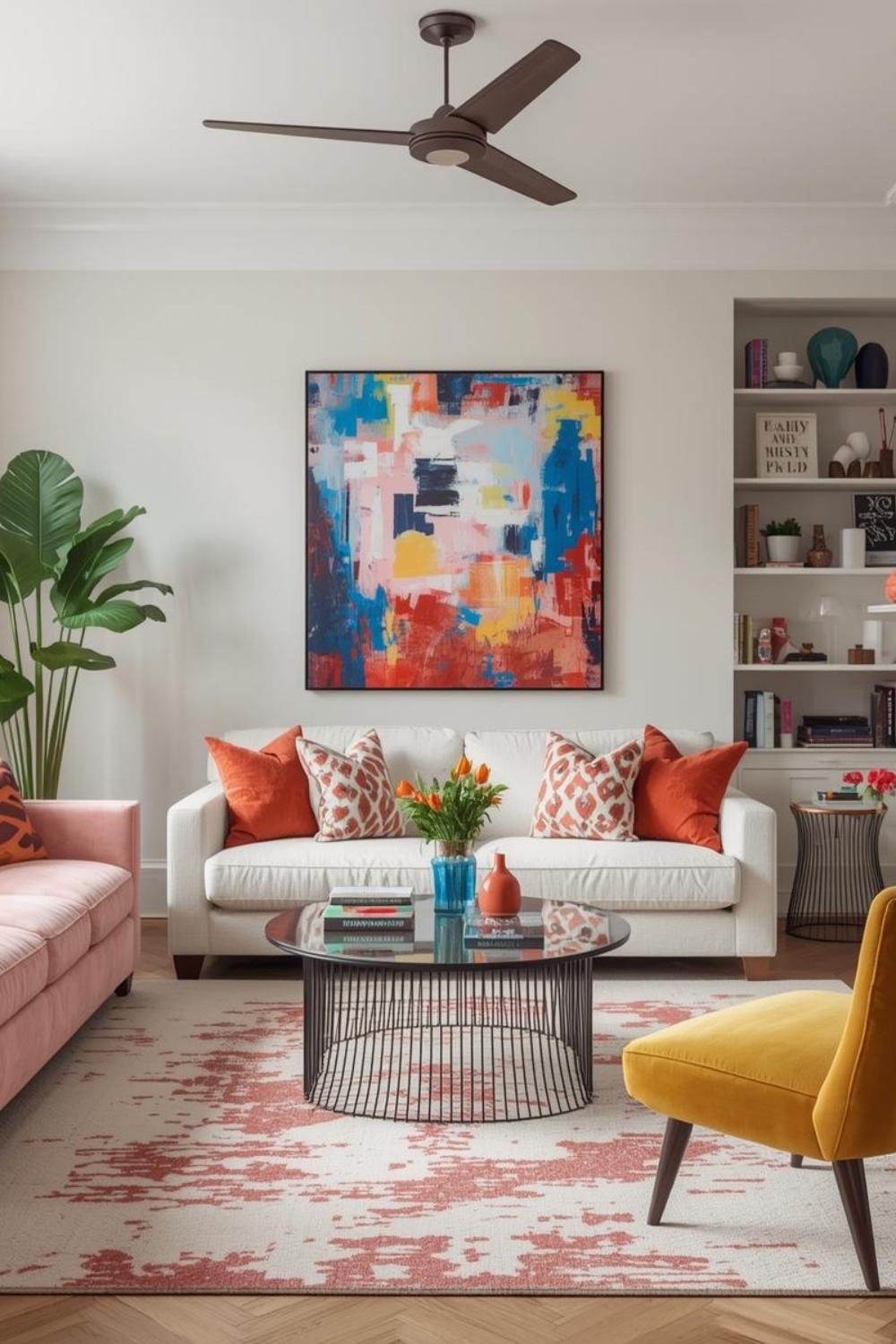 40 Colorful Home Decor Ideas That Instantly Refresh Your Living Room