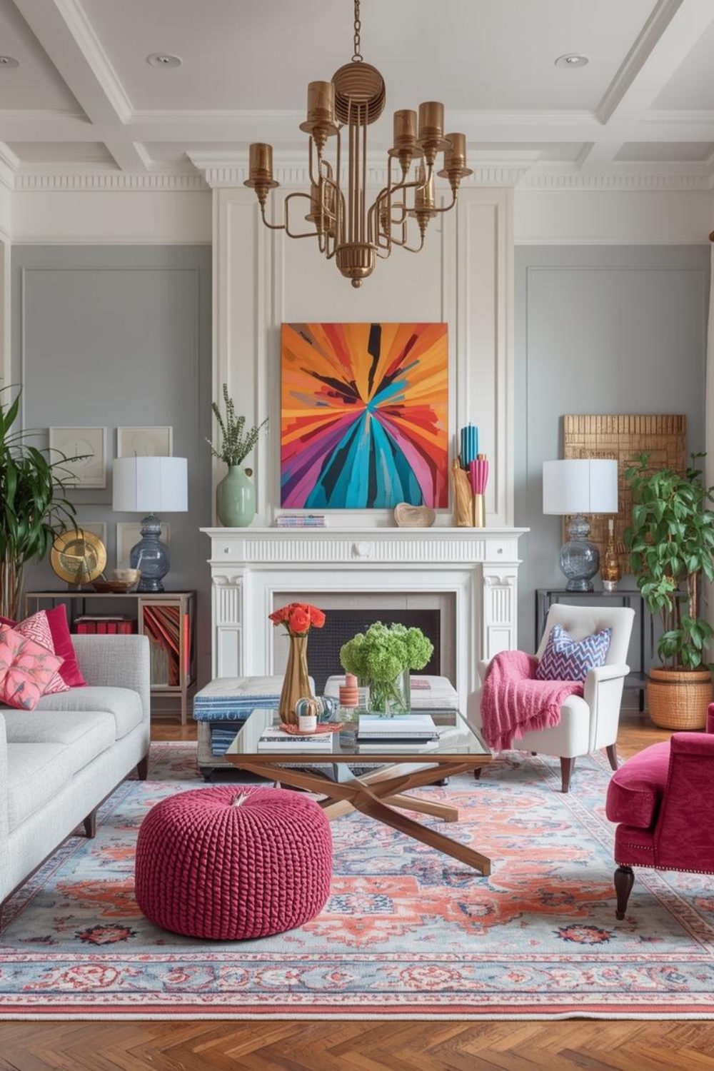 40 Colorful Home Decor Ideas That Instantly Refresh Your Living Room