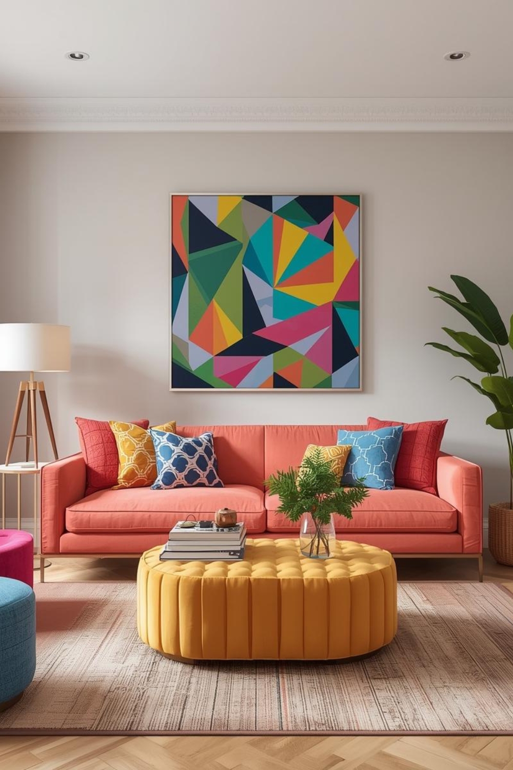 40 Colorful Home Decor Ideas That Instantly Refresh Your Living Room