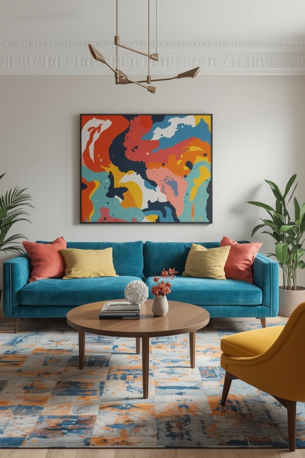 40 Colorful Home Decor Ideas That Instantly Refresh Your Living Room