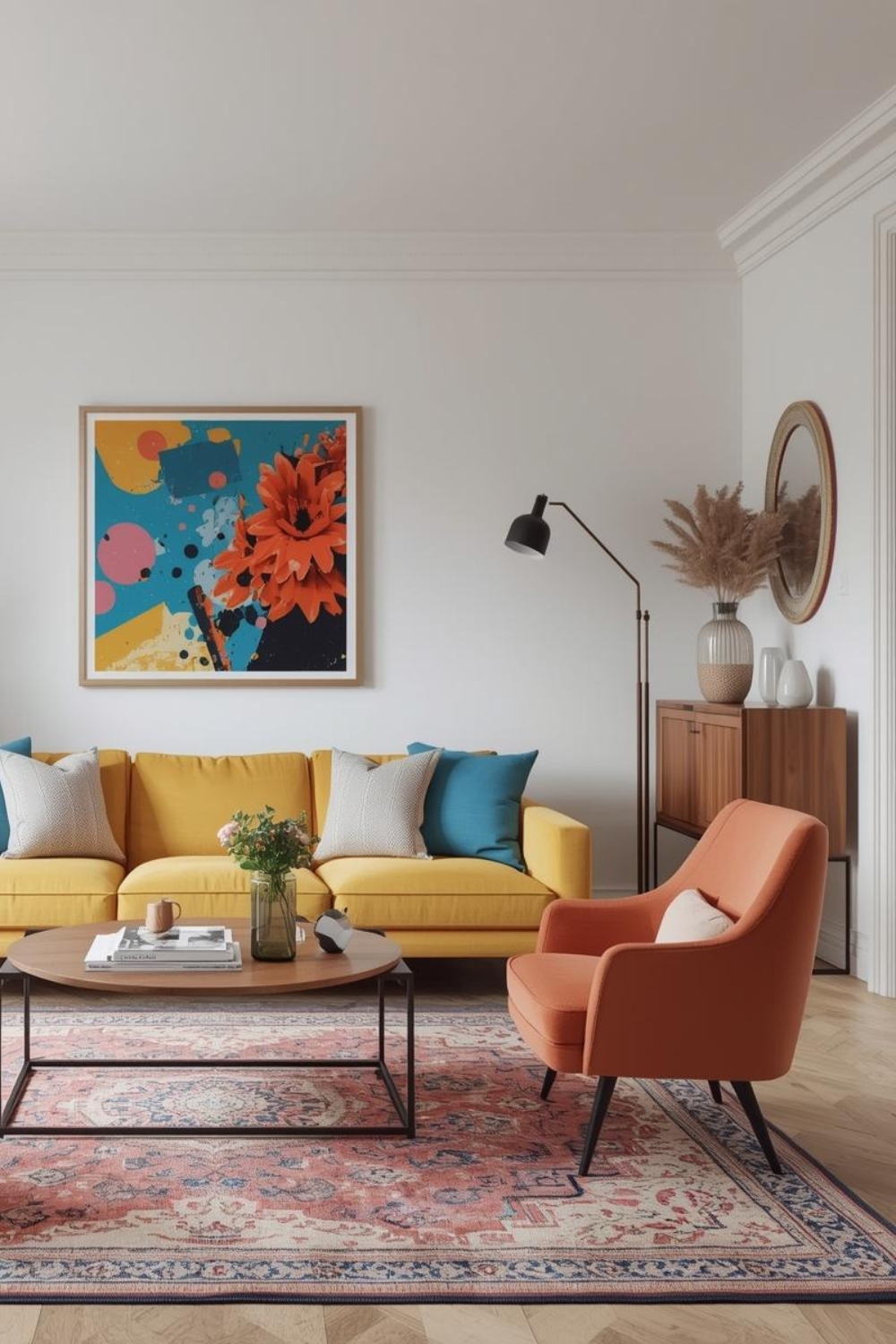 40 Colorful Home Decor Ideas That Instantly Refresh Your Living Room