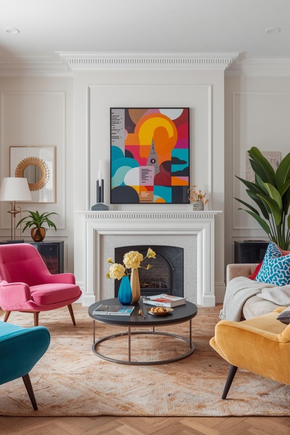 40 Colorful Home Decor Ideas That Instantly Refresh Your Living Room
