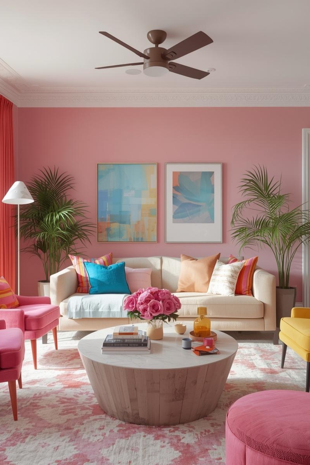 40 Colorful Home Decor Ideas That Instantly Refresh Your Living Room
